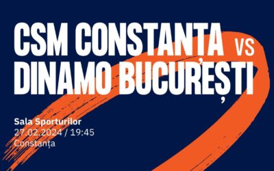 Astăzi, toate drumurile duc la Sala Sporturilor, unde CSM Constanța joacă împotriva Dinamo București